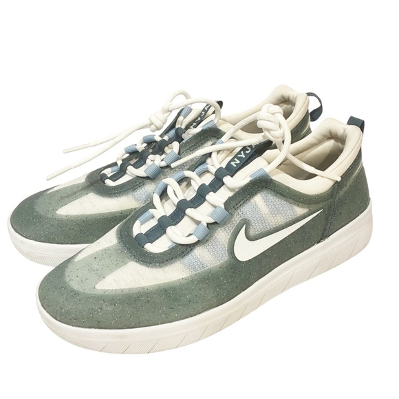 Nike Nyjah Free 2 SB Ash Green 2022‎ Men’s Size 8 Low Top Sneaker